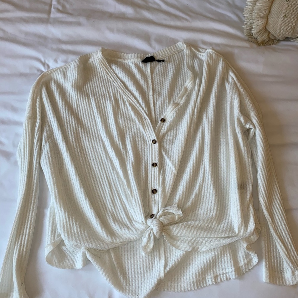 Urban Outfitters waffle knit top